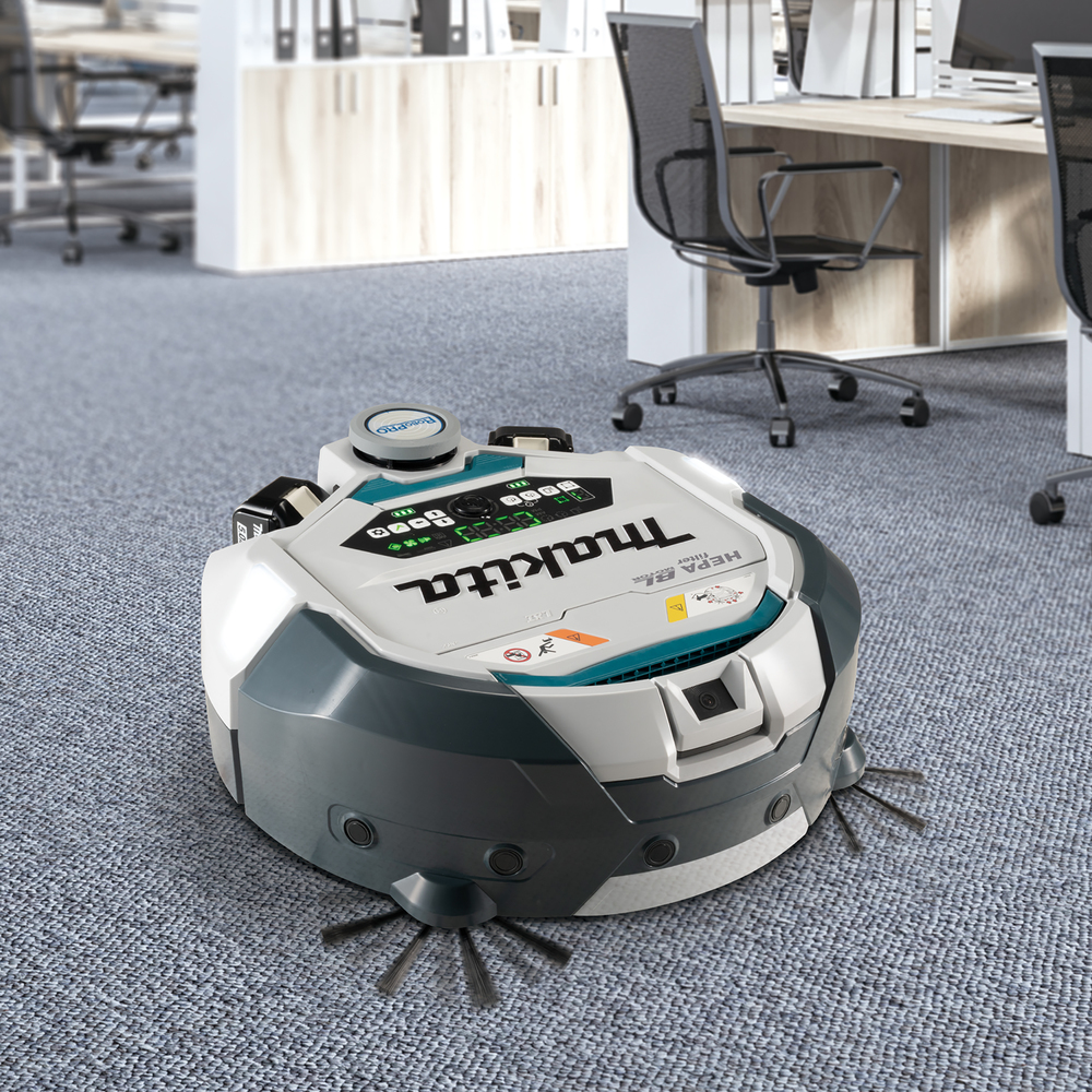 MAKITA robotic vacuum cleaner in office